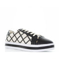 Load image into Gallery viewer, ALFIE & EVIE PLEAT BLACK CREAM - Women sneakers - Collective Shoes