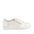Load image into Gallery viewer, ZIERA AUDRY WHITE SILVER LEO - Women sneakers - Collective Shoes