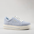 Load image into Gallery viewer, Naked Arches Azealia denim sneakers with suede accents, featuring a casual slip-on design and trendy denim material.
