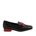 Load image into Gallery viewer, DJANGO & JULIETTE BELFORD BLACK RED - Women Loafers - Collective Shoes