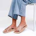 Load image into Gallery viewer, ALFIE & EVIE BILLIE NUDE - Women Slides - Collective Shoes