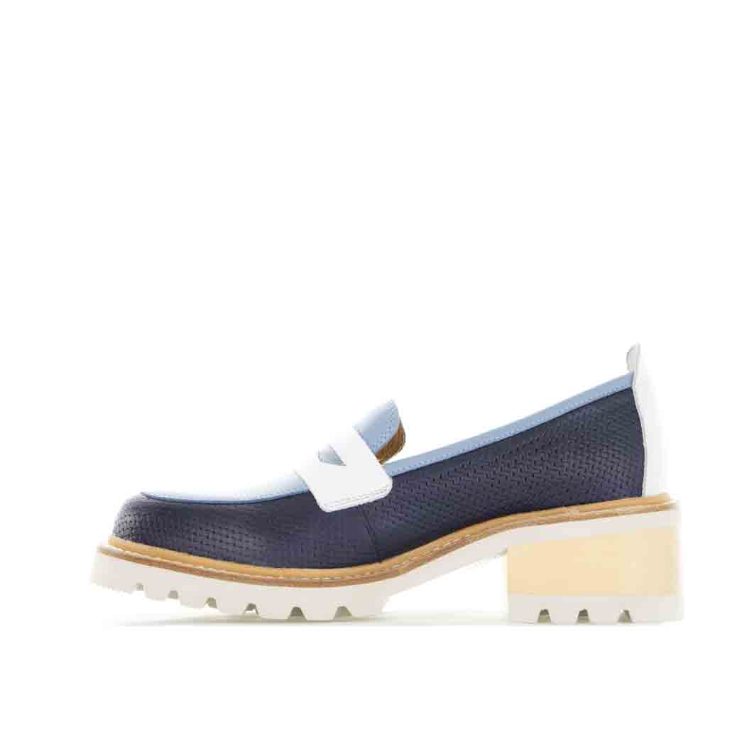 BRESLEY DELMIRA NAVY COMBO - Women Loafers - Collective Shoes