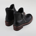 Load image into Gallery viewer, Black LE SANSA Cayla boots by Le Sansa, featuring a sleek design, pointed toe, and stylish ankle height.