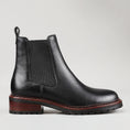 Load image into Gallery viewer, Black LE SANSA COSTA boots by Le Sansa, side view showing sleek design and ankle height.