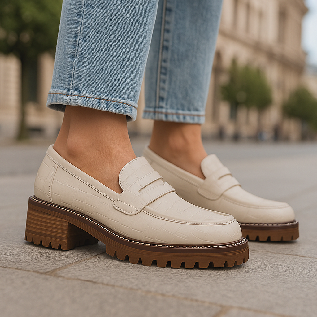 Zoey - Bone Croc | LE SANSA | Women Footwears | Shop Online