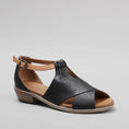 Load image into Gallery viewer, LE SANSA DIGBY BLACK TAN - Women Sandals - Collective Shoes