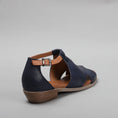 Load image into Gallery viewer, LE SANSA DIGBY NAVY TAN - Women - Collective Shoes