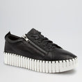 Load image into Gallery viewer, DJANGO & JULIETTE BUMP BLACK WHITE - Women sneakers - Collective Shoes