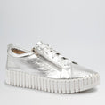 Load image into Gallery viewer, DJANGO & JULIETTE BUMP SILVER - Women sneakers - Collective Shoes
