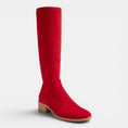 Load image into Gallery viewer, DJANGO & JULIETTE TIMOTHIE RED MICROSUEDE