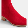 Load image into Gallery viewer, DJANGO & JULIETTE TIMOTHIE RED MICROSUEDE