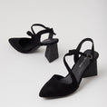 Load image into Gallery viewer, DJANGO & JULIETTE LAHTI BLACK SUEDE - Women Heels - Collective Shoes