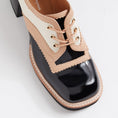 Load image into Gallery viewer, DJANGO & JULIETTE ALVON BLACK - IVORY - Women Oxford / Brogue Shoes - Collective Shoes