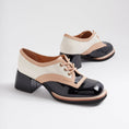 Load image into Gallery viewer, DJANGO & JULIETTE ALVON BLACK - IVORY - Women Oxford / Brogue Shoes - Collective Shoes