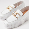 Load image into Gallery viewer, DJANGO & JULIETTE BRONTIS WHITE PATENT - Women Loafers - Collective Shoes