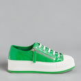 Load image into Gallery viewer, DJANGO & JULIETTE GIZA EMERALD PATENT - Women Sneakers - Collective Shoes