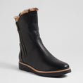 Load image into Gallery viewer, DJANGO & JULIETTE RHEMY BLACK TAN LEOP - Women Boots - Collective Shoes