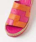 Load image into Gallery viewer, DJANGO & JULIETTE ANKITA ORANGE FUCHSIA - Women Slides - Collective Shoes