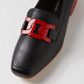 Load image into Gallery viewer, DJANGO & JULIETTE BELFORD BLACK RED - Women Loafers - Collective Shoes