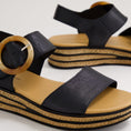 Load image into Gallery viewer, DJANGO & JULIETTE CUBBIE BLACK - Women Sandals - Collective Shoes