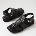 Load image into Gallery viewer, DJANGO & JULIETTE ITALA BLACK - Women Sandals - Collective Shoes