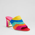 Load image into Gallery viewer, DJANGO & JULIETTE KOLOURS RED BRIGHT - Women Mules - Collective Shoes
