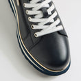 Load image into Gallery viewer, DJANGO & JULIETTE EAMMES NAVY LEATHER - Women Sneakers - Collective Shoes