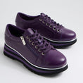 Load image into Gallery viewer, DJANGO & JULIETTE EAMMES PURPLE - BLACK - Women Sneakers - Collective Shoes