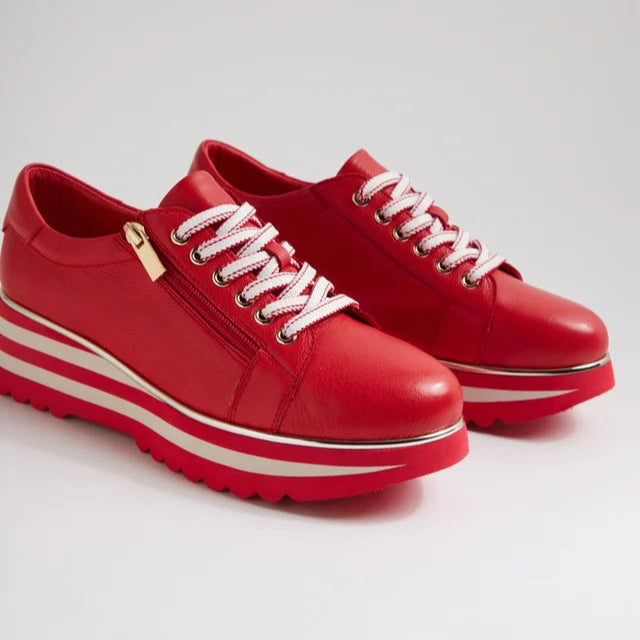 DJANGO & JULIETTE EAMMES RED - Women Sneakers - Collective Shoes