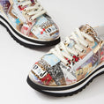 Load image into Gallery viewer, DJANGO & JULIETTE EAMMES COLLAGE PRINT PATENT - Women Sneakers - Collective Shoes