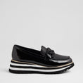 Load image into Gallery viewer, DJANGO & JULIETTE EAILA BLACK PATENT - Women Loafers - Collective Shoes