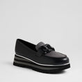 Load image into Gallery viewer, DJANGO & JULIETTE EAILA BLACK CHARCOAL - Women Loafers - Collective Shoes