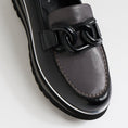 Load image into Gallery viewer, DJANGO & JULIETTE EAILA BLACK CHARCOAL - Women Loafers - Collective Shoes