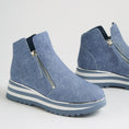 Load image into Gallery viewer, DJANGO & JULIETTE EVOL BLUE DENIM - Women Boots - Collective Shoes