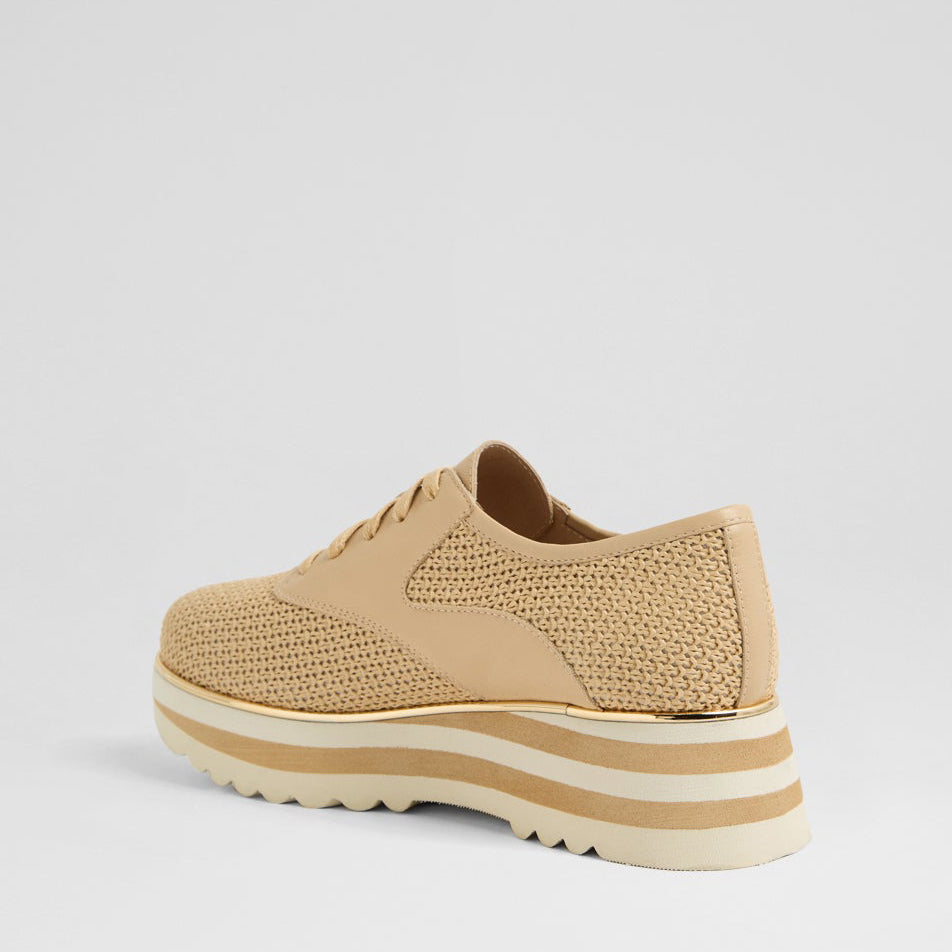 DJANGO & JULIETTE ENDO NATURAL CAMEL - Women Sneakers - Collective Shoes
