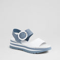 Load image into Gallery viewer, DJANGO & JULIETTE HARLOWS WHITE BLUE - Women Sandals - Collective Shoes