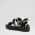 Load image into Gallery viewer, DJANGO & JULIETTE BREEZA BLACK WHITE PONY - Women Slip-ons - Collective Shoes