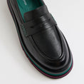 Load image into Gallery viewer, DJANGO & JULIETTE GLAMMS BLACK LEATHER - Women Loafers - Collective Shoes