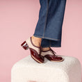 Load image into Gallery viewer, DJANGO & JULIETTE ALVON BURGUNDY - NUDE - Women Oxford / Brogue Shoes - Collective Shoes