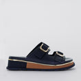 Load image into Gallery viewer, DJANGO & JULIETTE CHABLIS NAVY - Women Slides - Collective Shoes