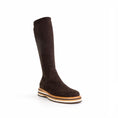 Load image into Gallery viewer, DJANGO & JULIETTE GESBIT CHOCO - Women High Boots - Collective Shoes
