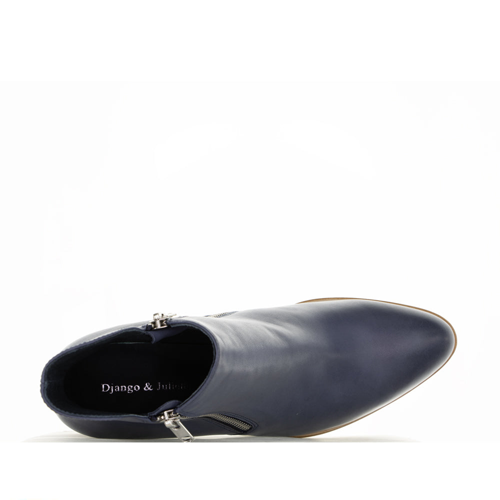 DJANGO & JULIETTE ZERENA NAVY - Women Boots - Collective Shoes