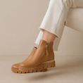 Load image into Gallery viewer, DJANGO & JULIETTE RADIO DK TAN NATURAL - Women Boots - Collective Shoes