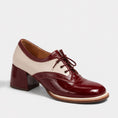 Load image into Gallery viewer, DJANGO & JULIETTE ALVON BURGUNDY - NUDE - Women Oxford / Brogue Shoes - Collective Shoes