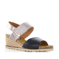 Load image into Gallery viewer, LE SANSA EVITA BLACK CHAMPAGNE - Women Sandals - Collective Shoes
