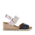 Load image into Gallery viewer, LE SANSA EVITA BLACK CHAMPAGNE - Women Sandals - Collective Shoes