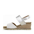 Load image into Gallery viewer, LE SANSA EVITA WHITE SILVER - Women Sandals - Collective Shoes