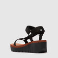 Load image into Gallery viewer, FLY LONDON YEFA BLACK BRICK - Women Sandals - Collective Shoes