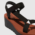 Load image into Gallery viewer, FLY LONDON YEFA BLACK BRICK - Women Sandals - Collective Shoes