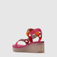 Load image into Gallery viewer, FLY LONDON YEFA DEVIL RED MULTICOLOR VIOLET - Women Sandals - Collective Shoes